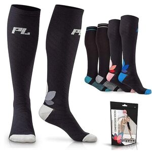 PowerLix Black Compression Socks L/XL